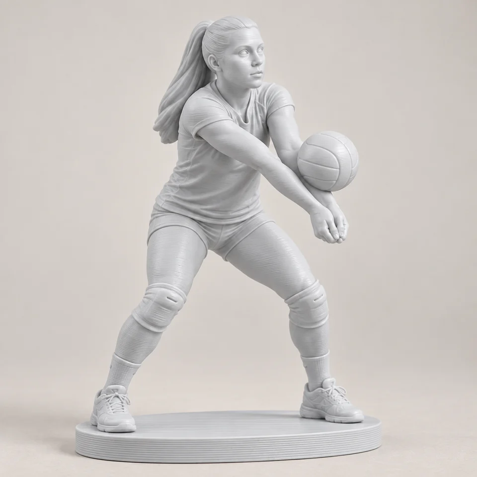 Volleyball player · PLA Basic · Light grey